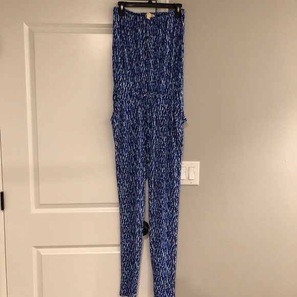 michael kors strapless jumpsuit